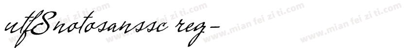 utf8notosanssc reg字体转换